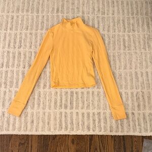American Eagle Outfitters Yellow Long Sleeve Top